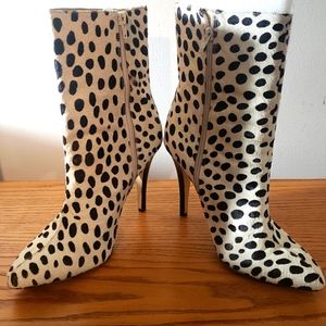 INC International Concepts Deandradal Dalmatian Print Boots Size 11